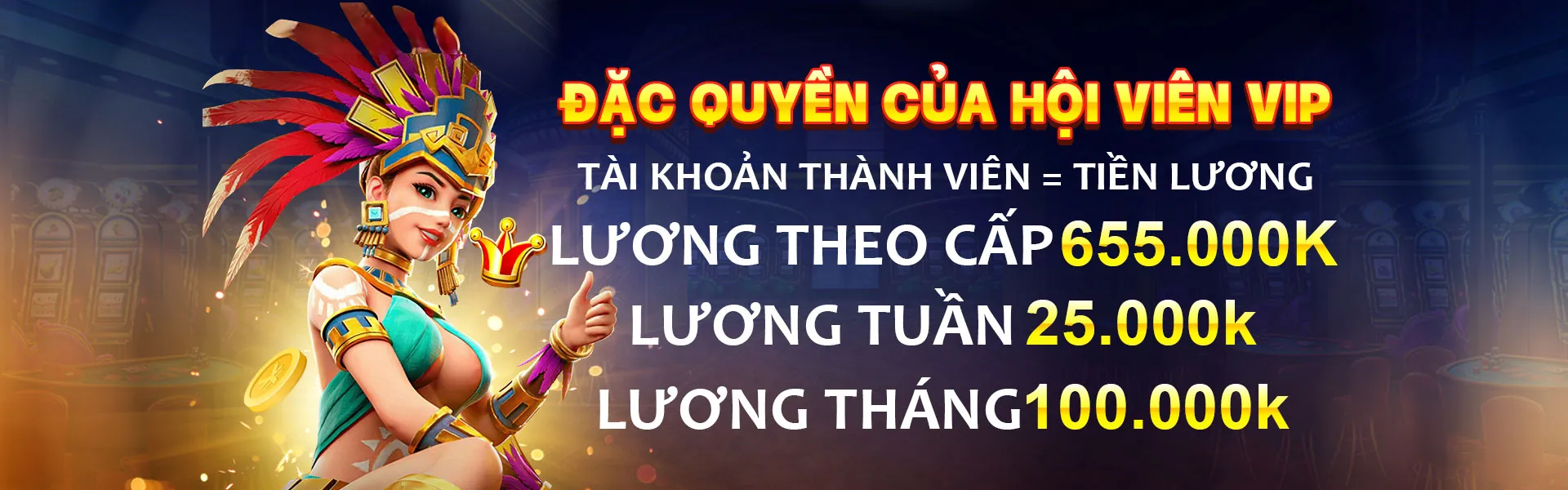 Hình ảnh Chương trình VIP x111 với các phần thưởng độc quyền